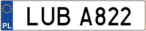 Truck License Plate